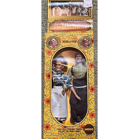 Vintage Mego 1974 Waltons Mom & and Pop Dolls Lorimar NIB MINT 15” Box TV Show!! - Picture 1 of 4